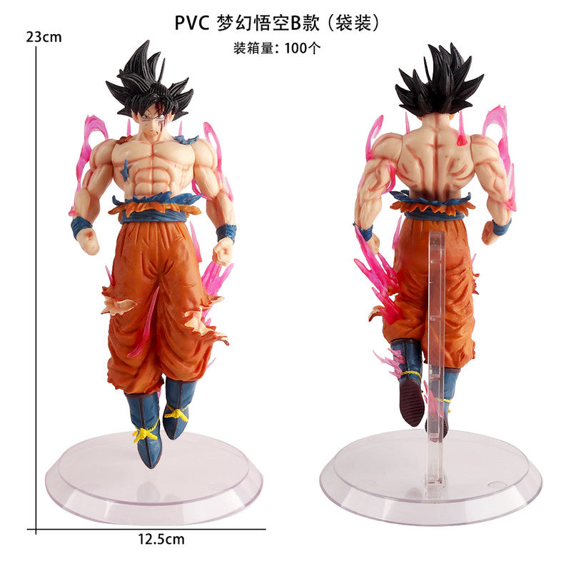 Ultra Instict son Goku God Flying With black hair