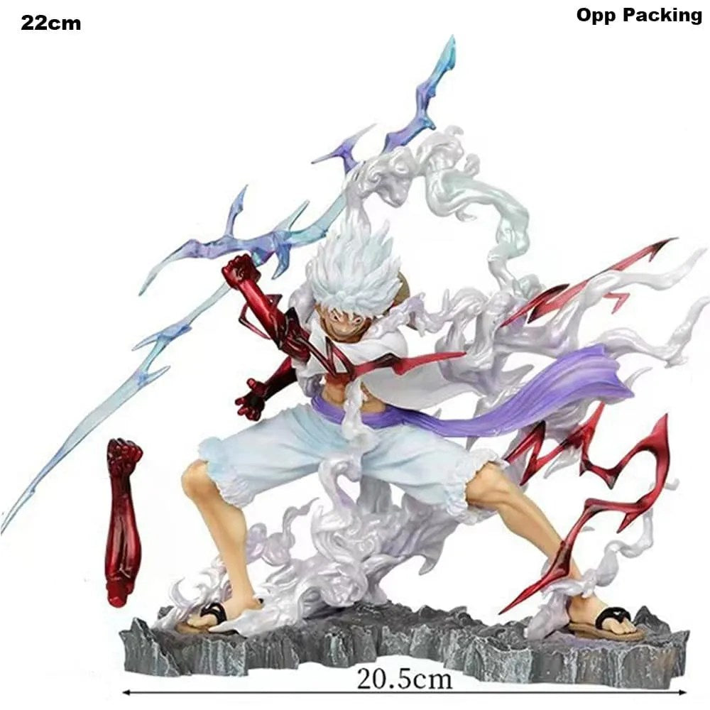 Luffy Holding Thunder Lightning 22cm Action Figure
