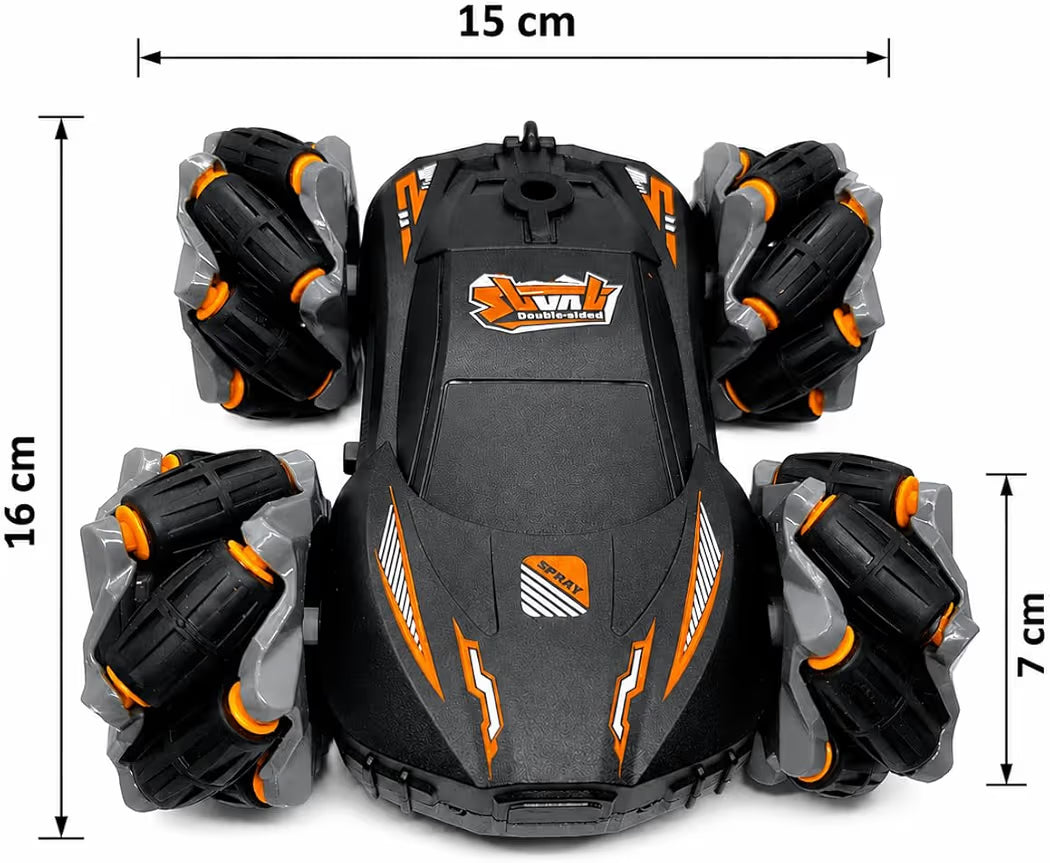 Double-Sided RC Car with 2.4GHz Remote Control, 360° Rotating 4x4 RC Stunt Drift Car