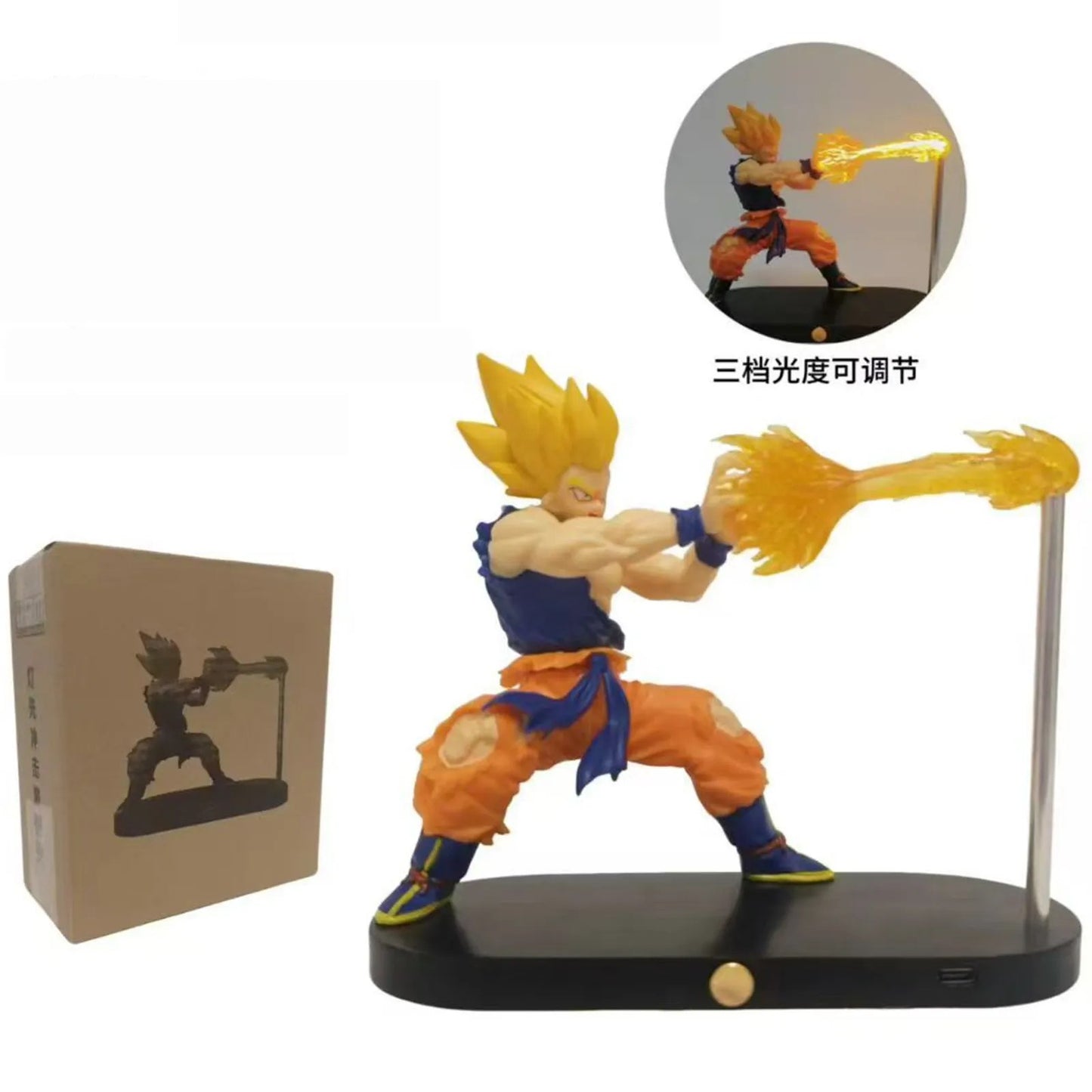 Goku Kamehameha LED Lamp 16cm Box Packing