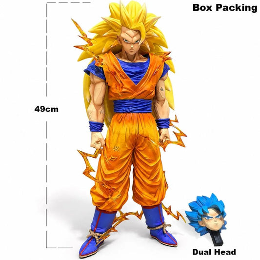 ( PRE BOOK ) - DBZ Son Goku Super Siyan-3 49cm Premium Action Figure (Box Packing)