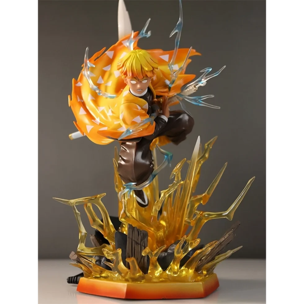 LED* Agatsuma Zenitsu Head Carving LED Light Figure |