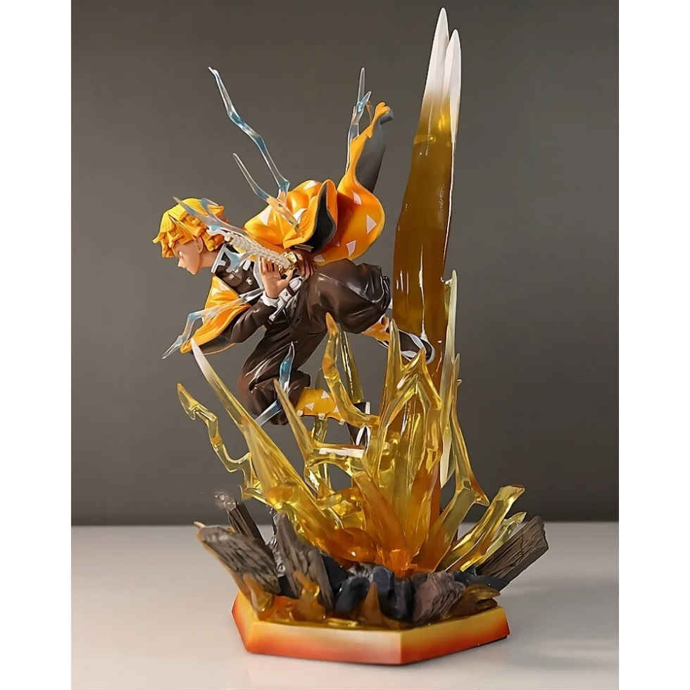 LED* Agatsuma Zenitsu Head Carving LED Light Figure |